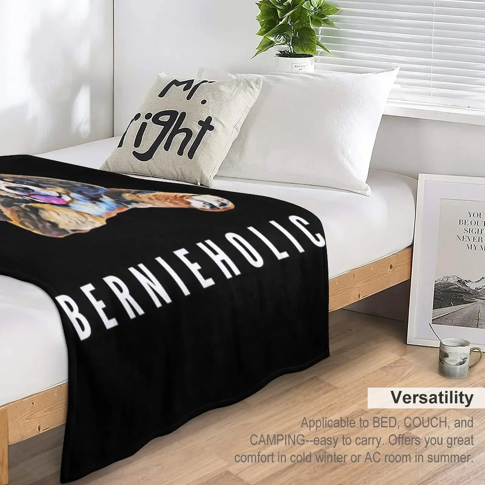 Бернихолик - Бернский зенненхундский рисунок собаки пледы мягкие одеяла и для