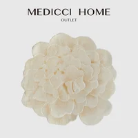 Medicci Home Italian Contessa Golden White Peony Floral Carpet Hand Carved Luxury Wedding Rugs Mat For Bedside Living Room Porch
