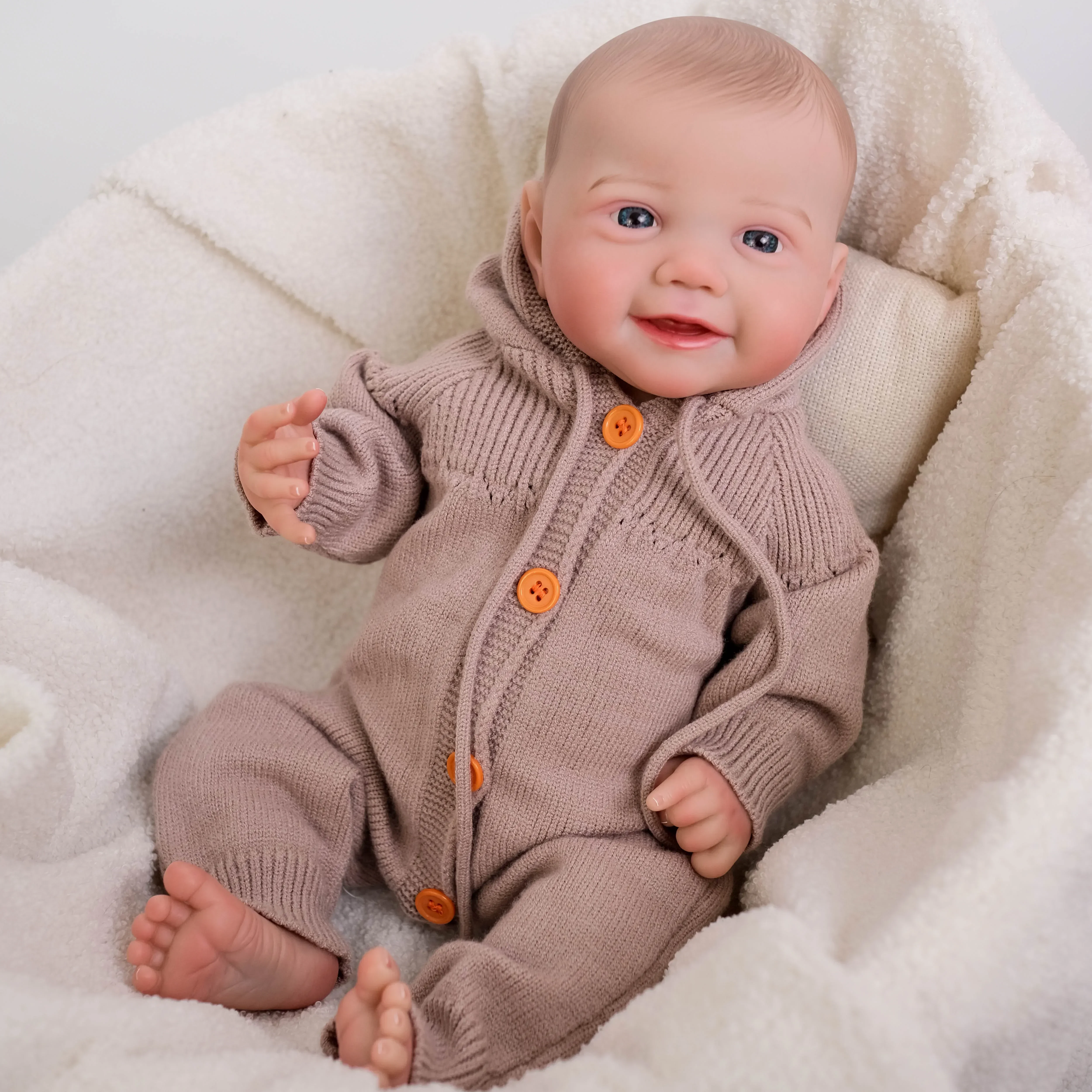 20-дюймовая атомно корректирующая кукла Kinsley полностью силиконовая для мальчика