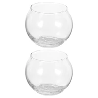 2pcs practical candle storage cups glass candle cups candle holders for home