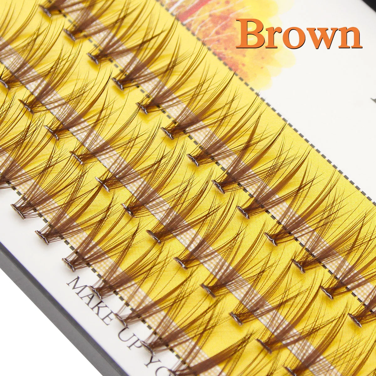 Накладные ресницы MYUD 20D/30D из шелка 3D русский кудрявый естественно мягкий и