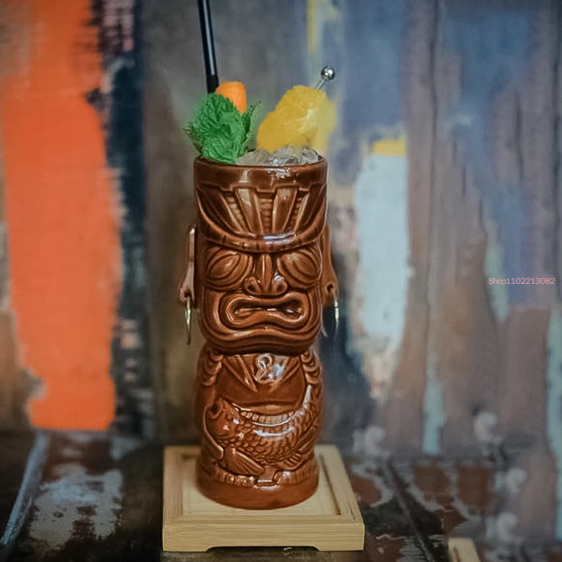 Гавайские Тики кружки Коктейльная Рыбка кружка для пива напитков керамическая