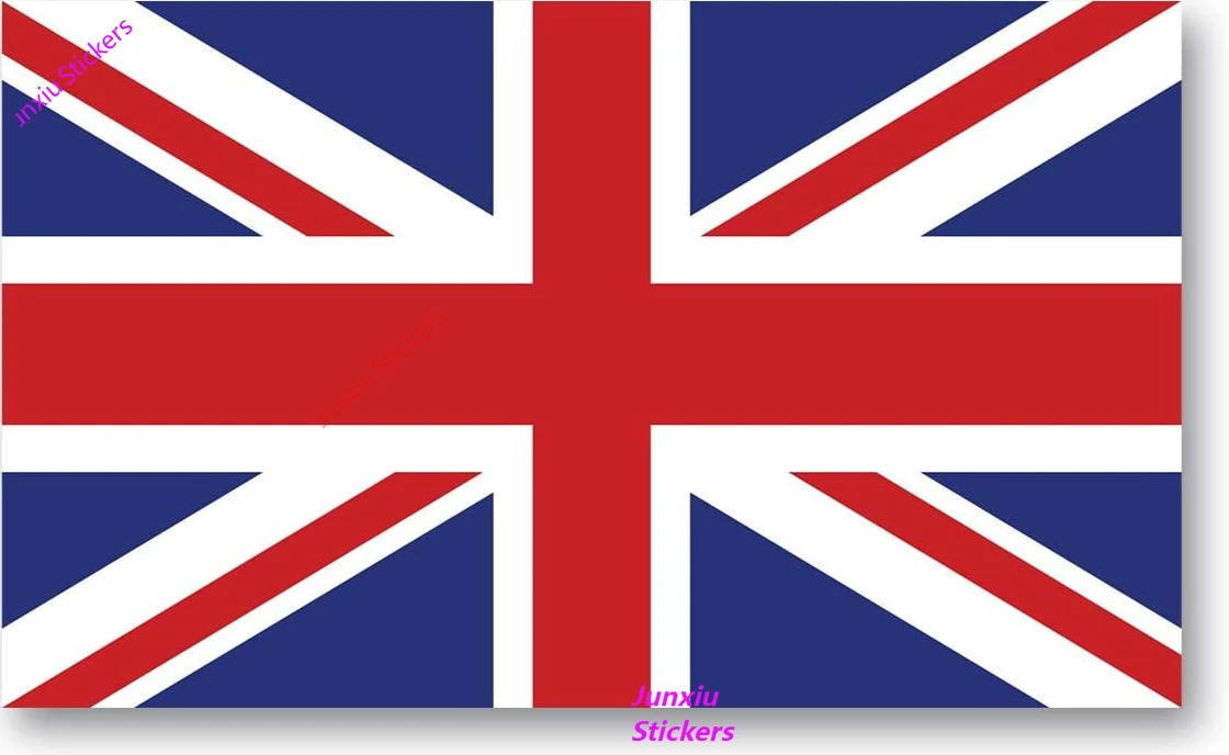 

Наклейка на автомобиль с английским флагом, подходит для компьютера, чехол на колесиках для стенок бампера, наклейка, водонепроницаемое покрытие, царапины, украшение KK13 * 8 см