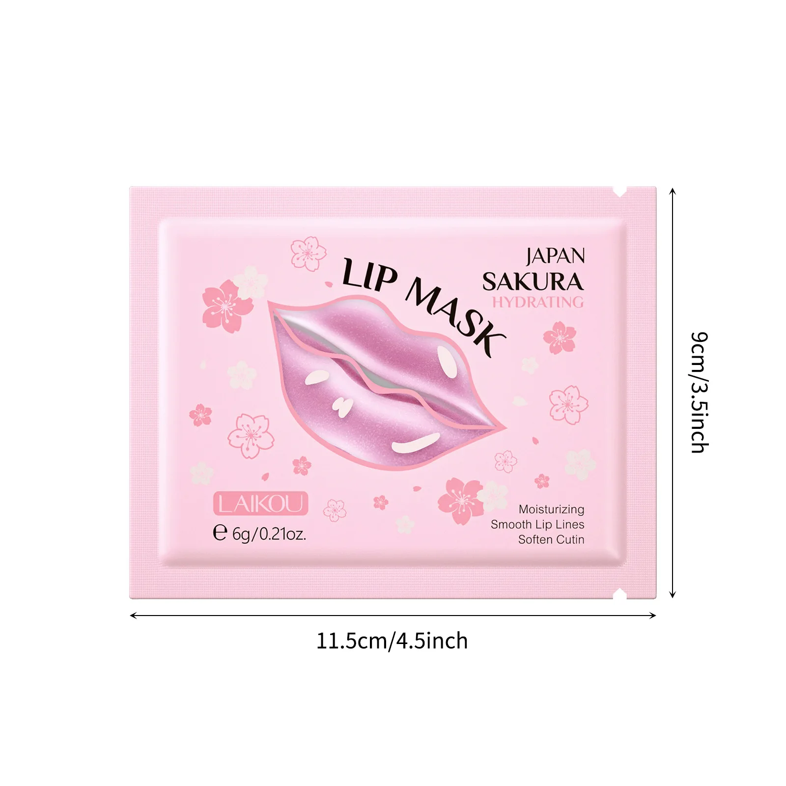 LAIKOU 10 шт. Маска для губ с экстрактом сакуры для мгновенного увеличения объема, улучшения эластичности, увлажнения и питания, уход за сексуальными губами (art.: 3920d84f32d1f) - 3920d84f32d1f