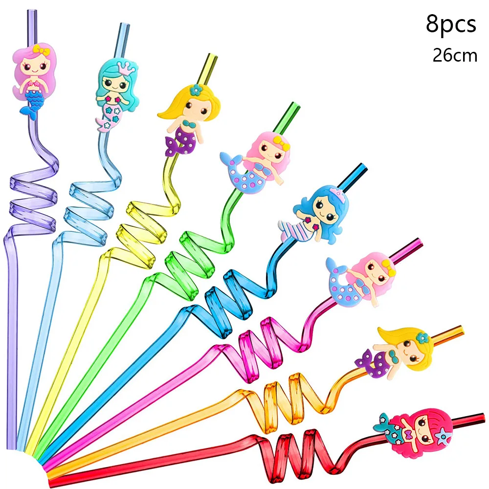 

Пластиковые соломинки «Русалка» 8 шт.