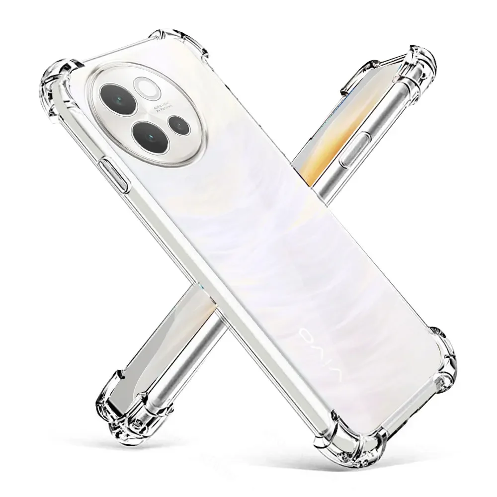 ДЛЯ Vivo V40 Lite чехол Прозрачная силиконовая Мягкая фотовспышка для V40Lite прозрачная