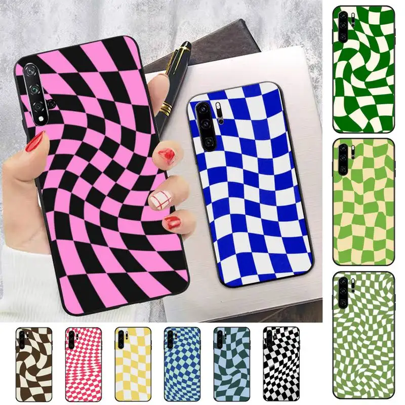 

Crazy Checkers Phone Case for Huawei P30 40 20 10 8 9 lite pro plus Psmart2019