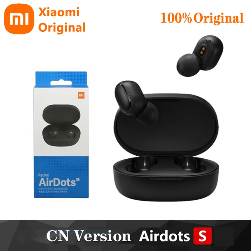 

xiaomi redmi airdots sOriginal fones de ouvido controle sem fio fone bluetooth gaming headset com microfone redução ruído