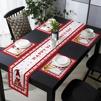 happy valentines day love gnome table runner and placemats set coffee table decor wedding table decoration tablecloth