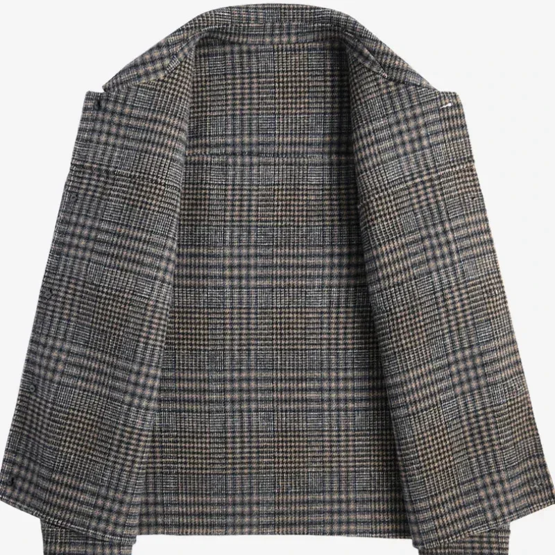 Зимняя мужская одежда Tcyeek двухсторонняя шерстяная куртка короткое мужское