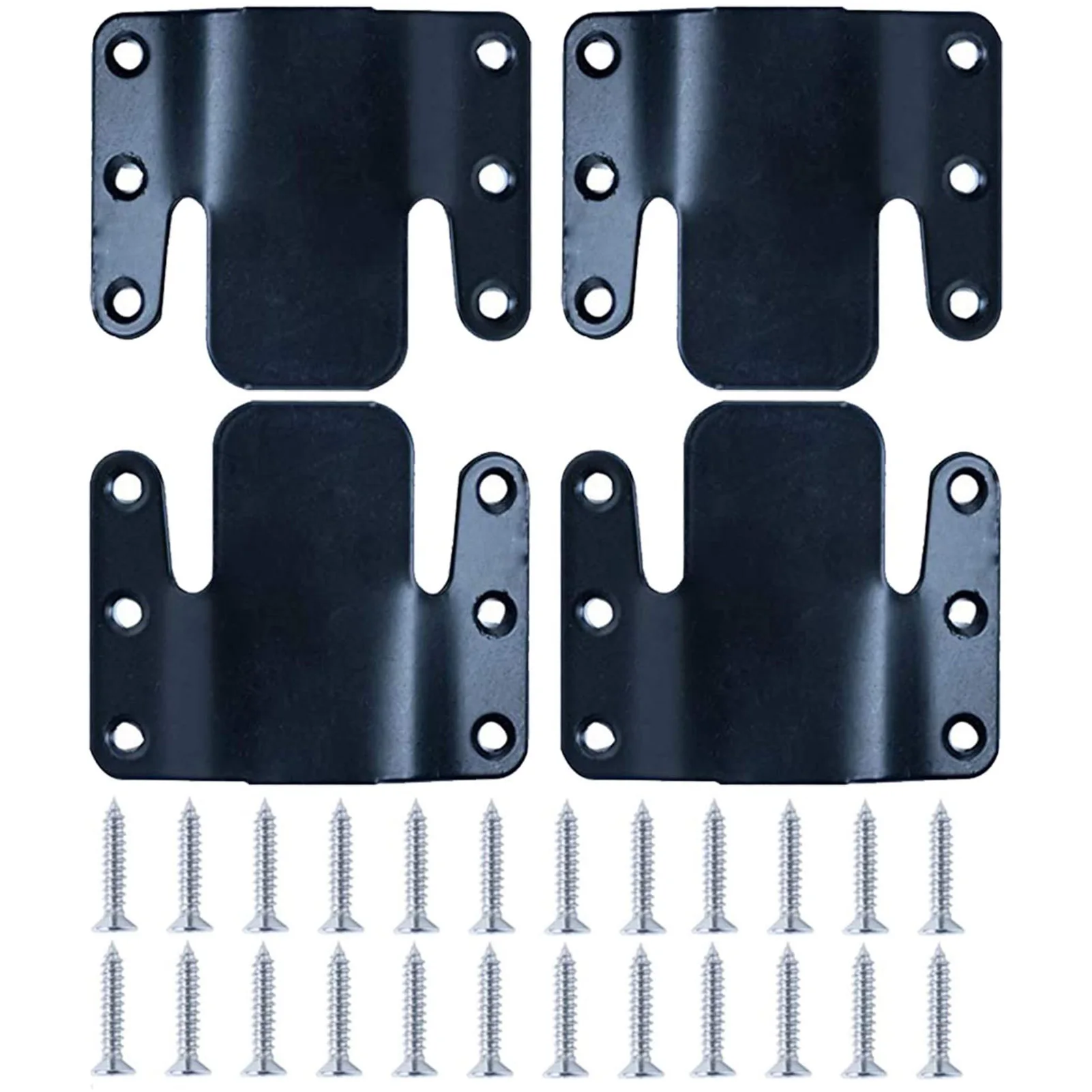 

4 шт., секционный соединитель для дивана из нержавеющей стали, блокировочный кронштейн с 24 винтами для мебели, фоторамка, зеркало, товары для дома