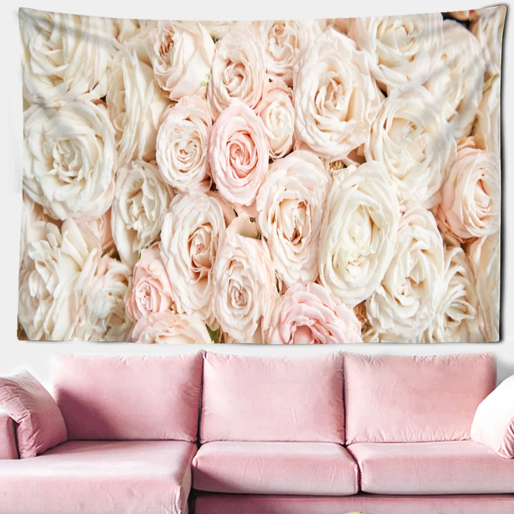 

Романтический гобелен в виде Розы, настенный художественный настенный подвесной Хиппи Мандала в богемном стиле для девушки, пары, спальни, комнаты, эстетическое домашнее украшение