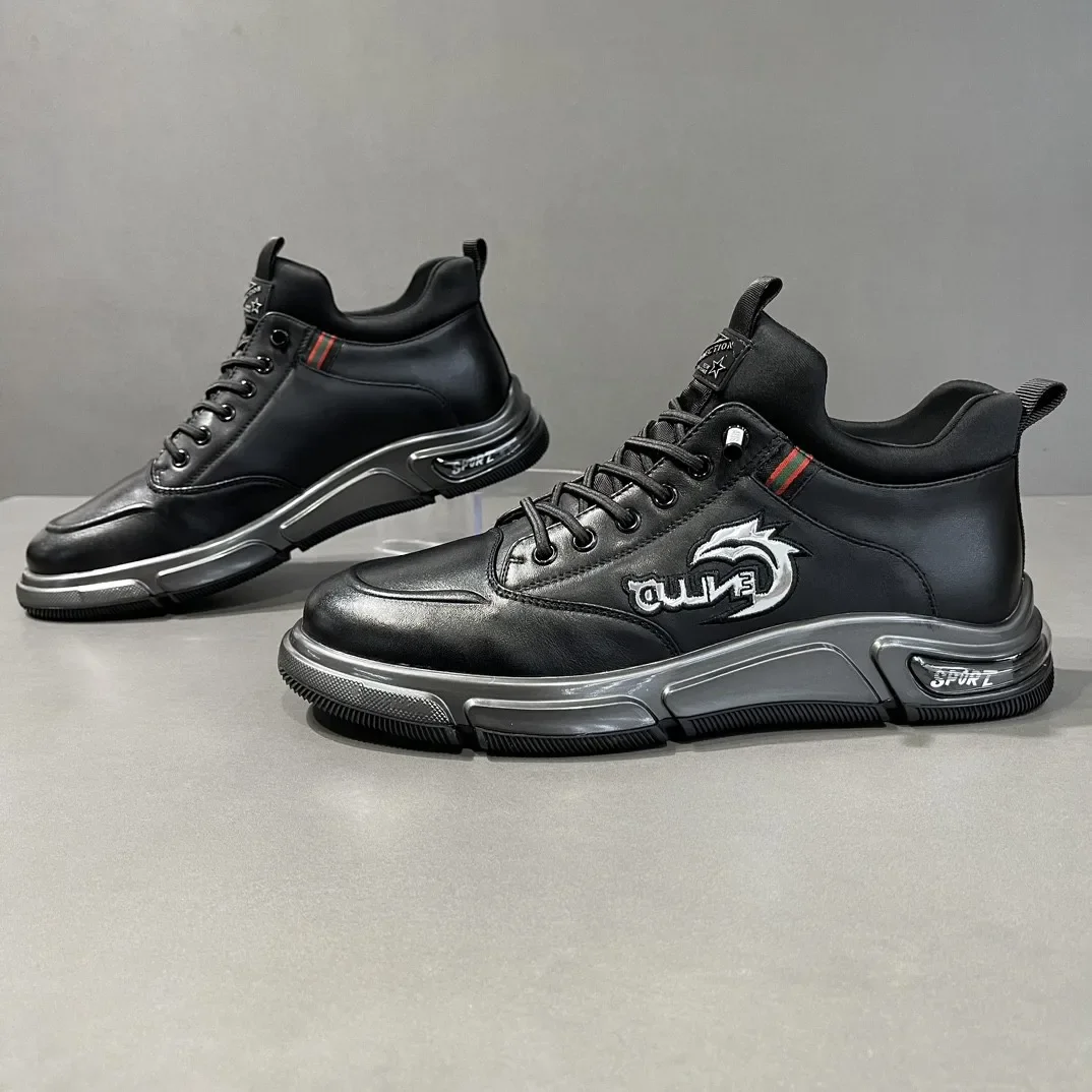 Новое поступление мужская повседневная обувь из коровьей кожи с верхним слоем