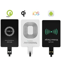 Wireless Charging Receiver Micro USB Type Universal Fast Wireless Charger Adapter For Samsung Huawei iPhone For Xiaomi