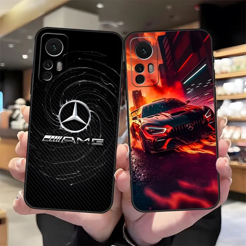 

Роскошный автомобильный чехол для телефона Mercedes-Benz для Xiaomi 13 12 11T 9 11 10C 9T 8 9SE 11i Lite Ultra Note10 Poco F3 M4 M3 Pro, задние крышки