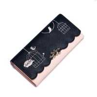 oushina bag womens 2022 spring and summer new womens long buckle wallet fashion trend clutch bag wallet pattern wallet
