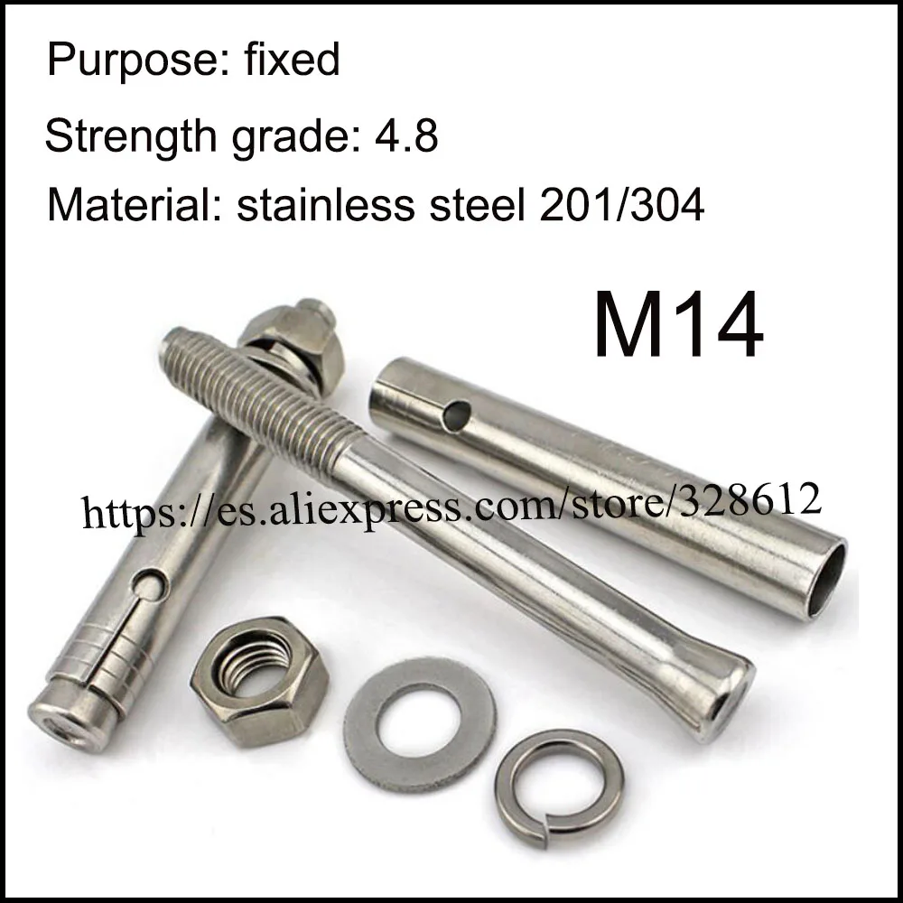 

Металлический крепежный дюбель M14 * 100/120/150 мм