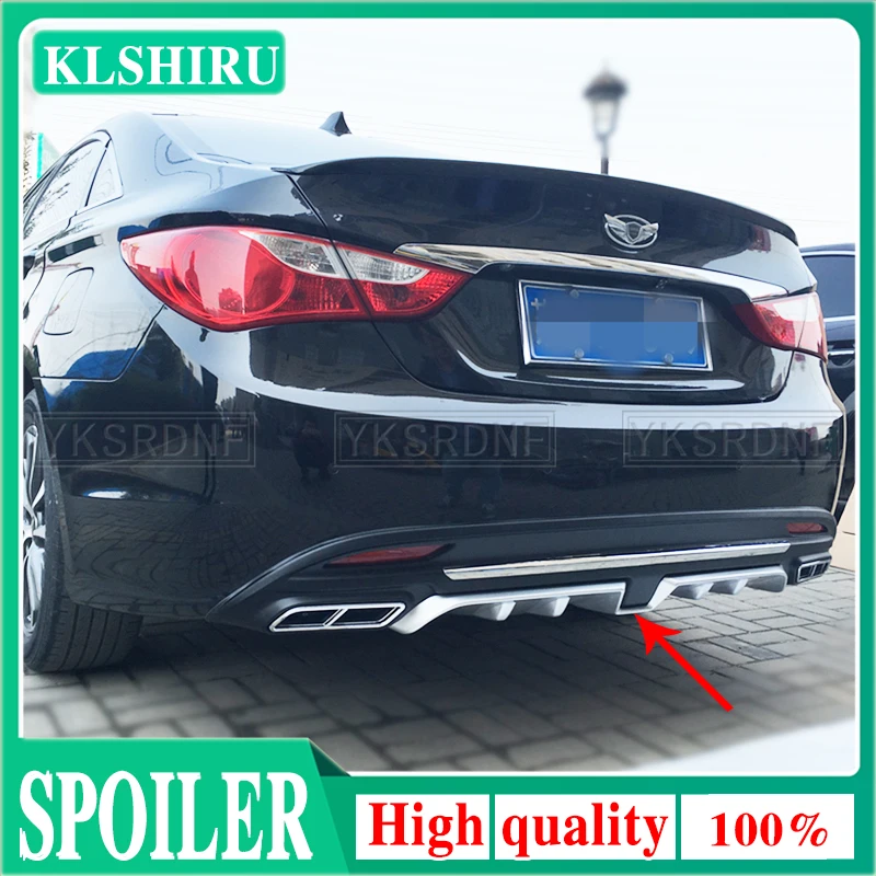 

For Hyundai Sonata 2016 ABS Rear Bumper Diffuser Bumpers Protector Guard Protector Skid Plate Bumper Spoiler Cover 1Pcs