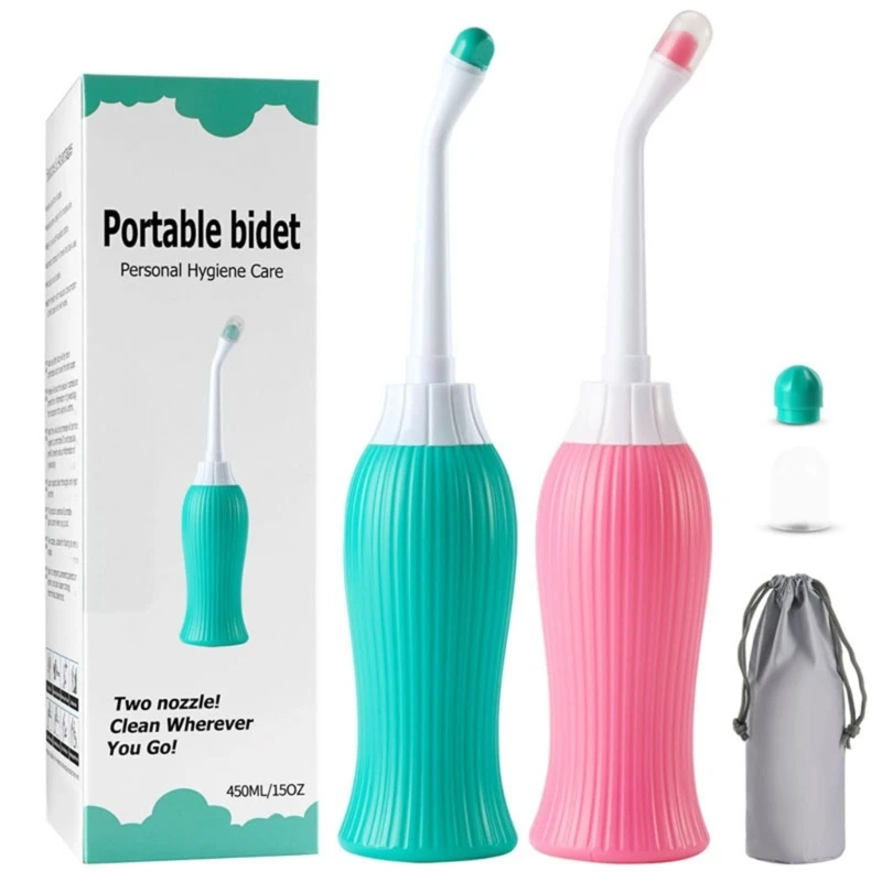 

Portable Bidet Sprayer Butt Shower Handheld Elbow Nozzle Travel Bidet for Personal Hygiene Perineal Hemorrhoid Treatment