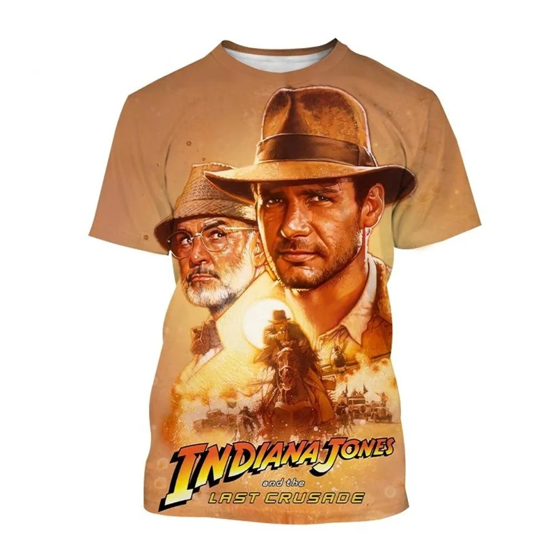 

Raiders of the Lost Ark T Shirt For Men Classic Fantasy Movie Harajuku Oversized T-shirt Fashion Casual O-neck Short Sleeve Tops