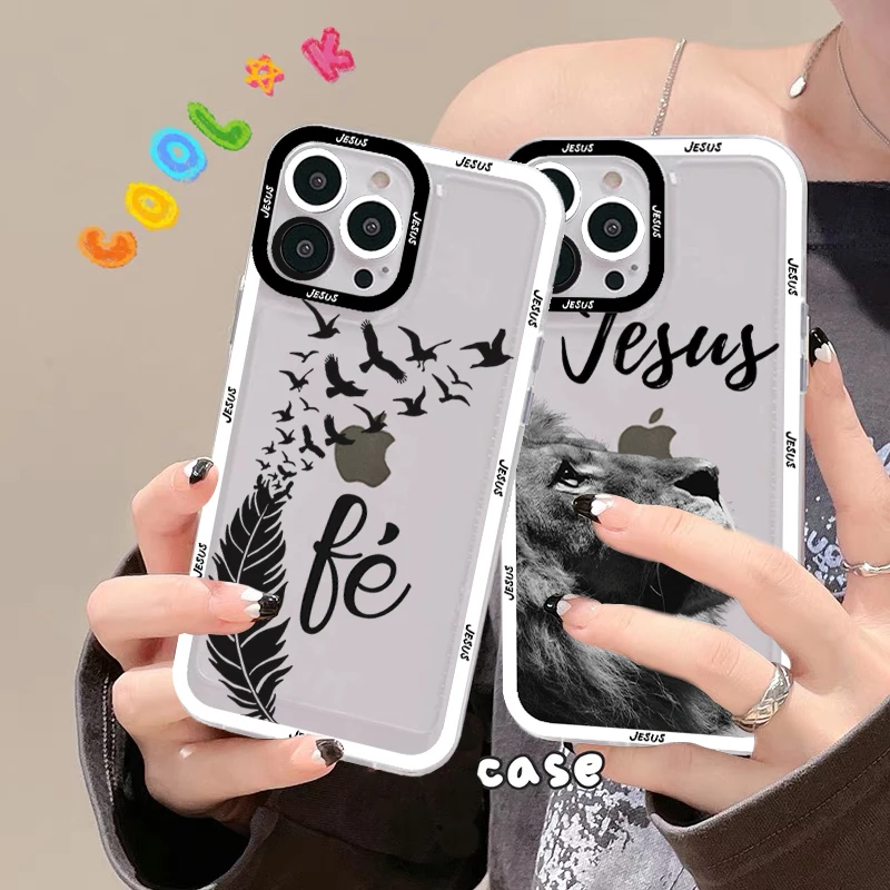 

Faith Christian Religious Jesus Phone Case For iPhone 11 12 13 14 Mini Pro Max XR X XS TPU Clear Case For 8 7 6 Plus SE 2020