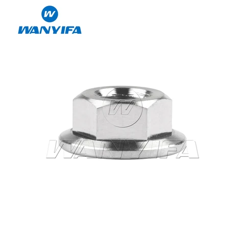 Wanyifa Titanium Nut M5 M6 M8 M10 M12 M14 M16 Nakręty kołnierzowe do samochodu motocyklowego rowerowego