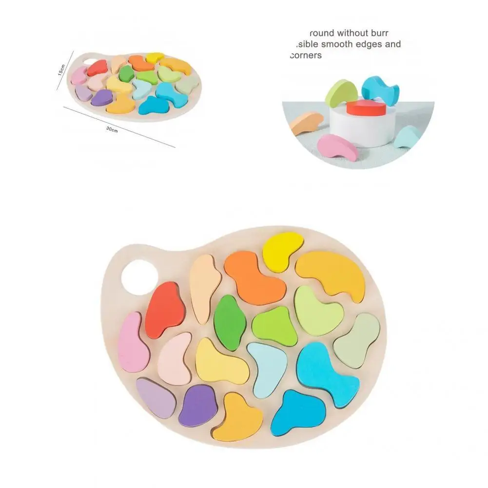 

Interactive Mini 3D Alphabet Matching Board Wooden Montessory Toys for Gift