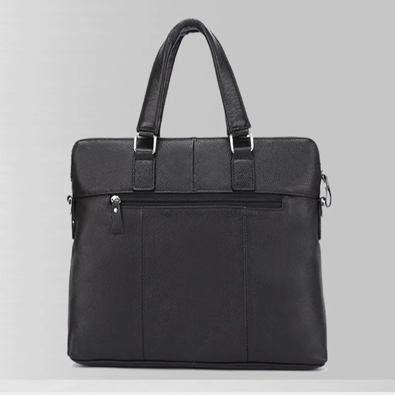 Business Cow Leather Men Briefcase Genuine Leather Handbag Casual Shoulder Messenger Bag Male Laptop Bag  Luxury File Bag