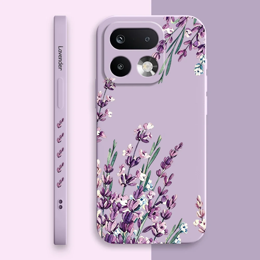 Фото Чехол для телефона с лавандовым узором для Oppo Realme 16 15 15T 14 13 12 11 10 9 9I Pro Plus 4G 5G, мягкий силиконовый чехол. №2