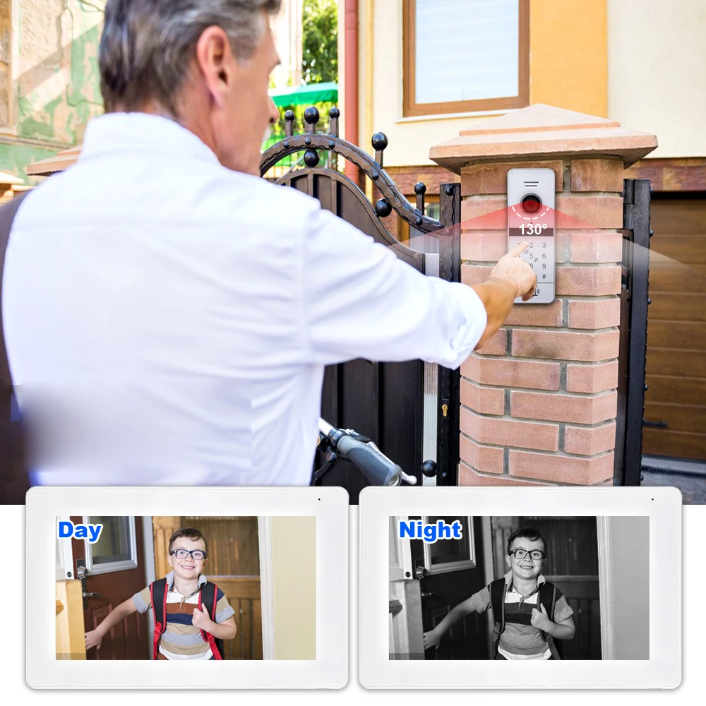 WIFI Video Intercom 1080P HD Outdoor Doorbell 7-inch Monitor Motion Detection 2 Way Talk Support Tuya Smart App Remote Control enlarge