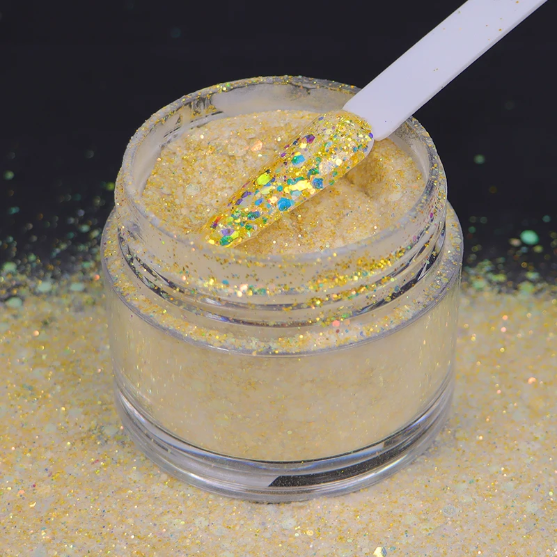 Микс блеск-3 в цветах/Аксессуары для декора ногтей Блестящий акриловый порошок 30