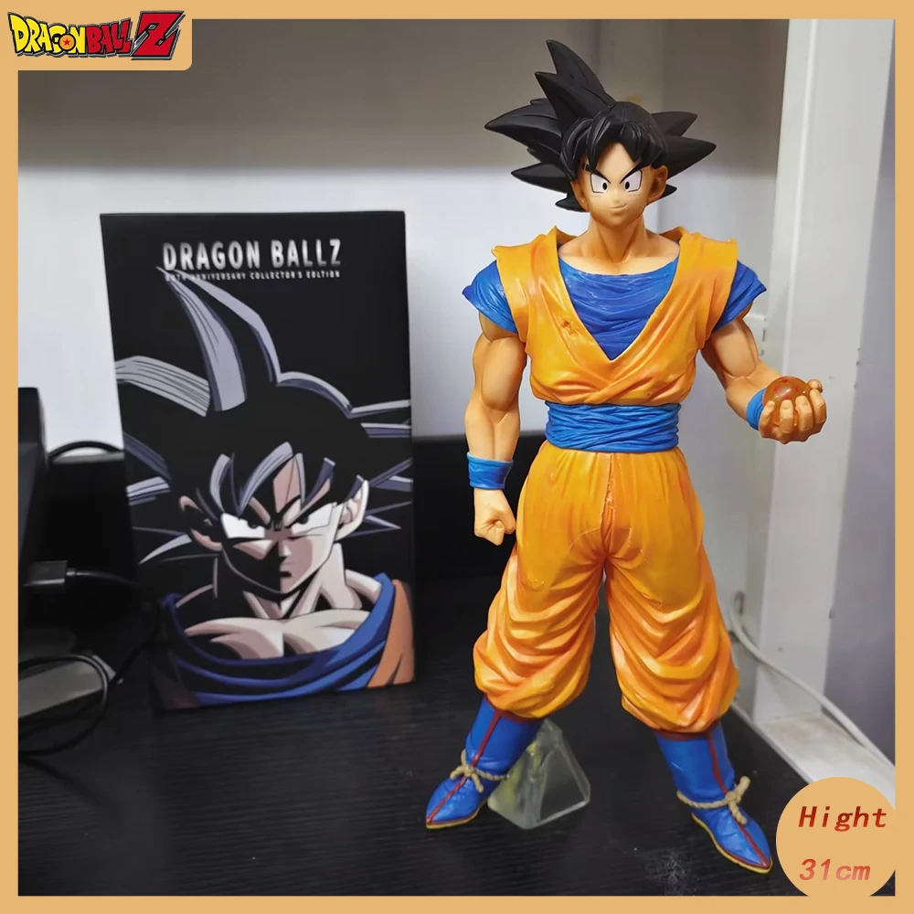 

31cm Dragon Ball Z Goku Anime Figure GK Son Goku DBZ Figures Gros PVC Statue Model Figurine Collection Doll Ornament Toys Gift