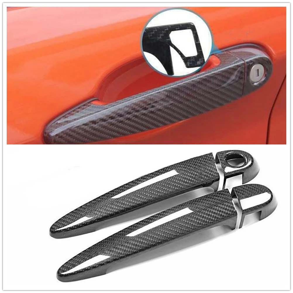 

Чехол для автомобильной дверной ручки из углеродного волокна для BMW F22 F23 с отверстием для смарт-ключа
