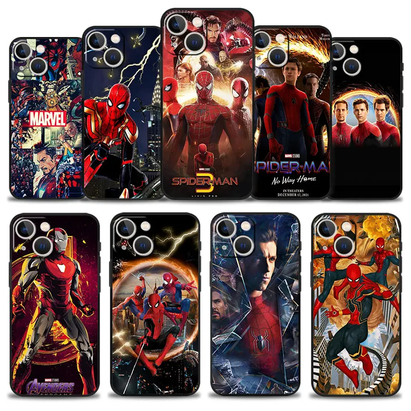 

Carcasa Case for iPhone 13 11 12 Pro Max 7 8 6 6S Plus XR X XS SE 13mini 5S Cover Silicone Funda Coque Prowler Friends Spiderman