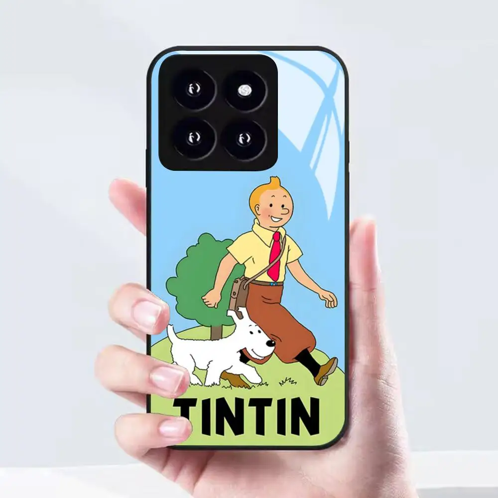 Фото Чехол для телефона A-Adventures Of Tintin-S для Xiaomi 17 15 14 13 12 Mi 11 X T Ultra Pro Lite 5G, черный, стеклянный №5