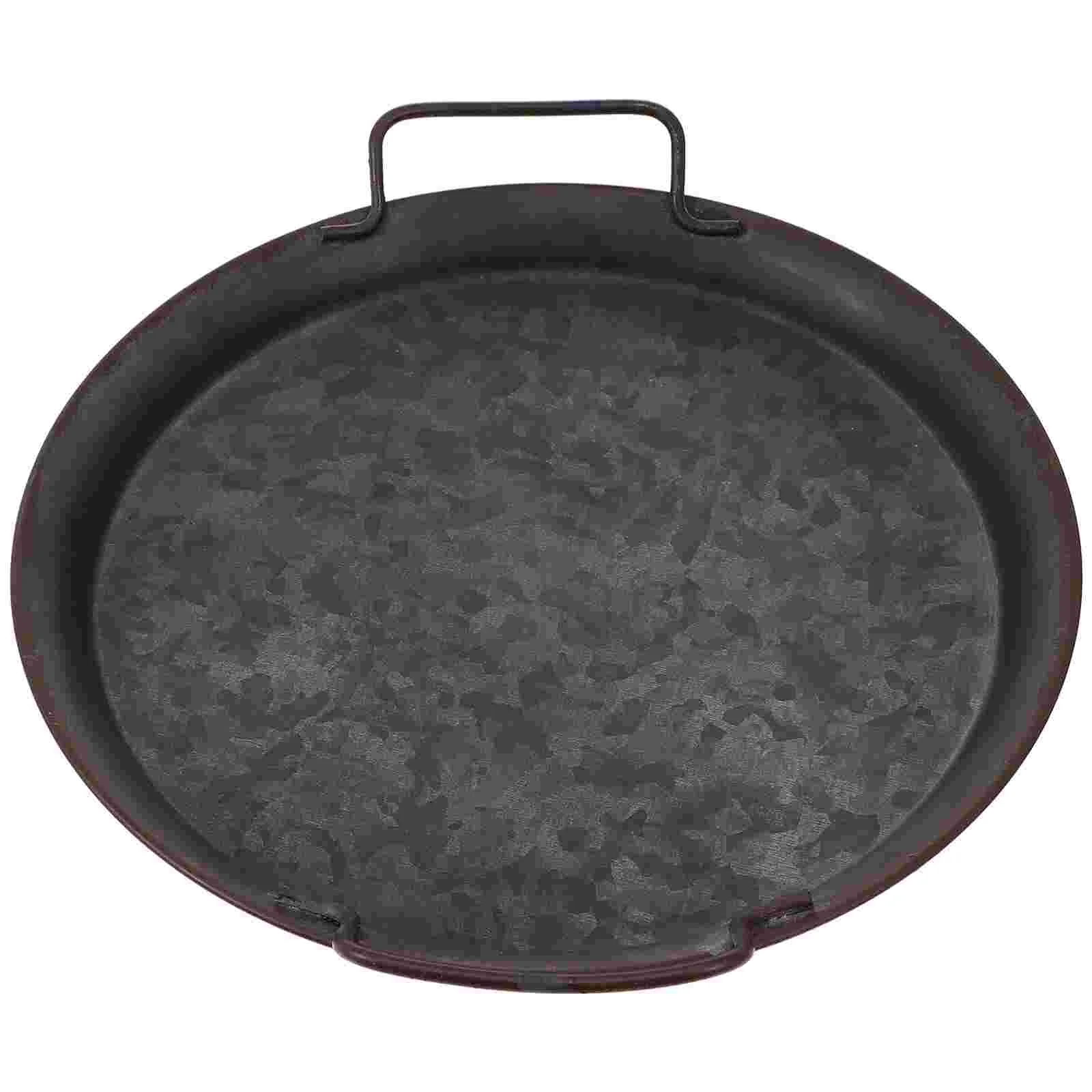 

Tray Serving Dish Plate Jewelryplates Platter Fruit Bathroom Snackseving Organizer Decorative Key Trinket Metal Saladbreakfast