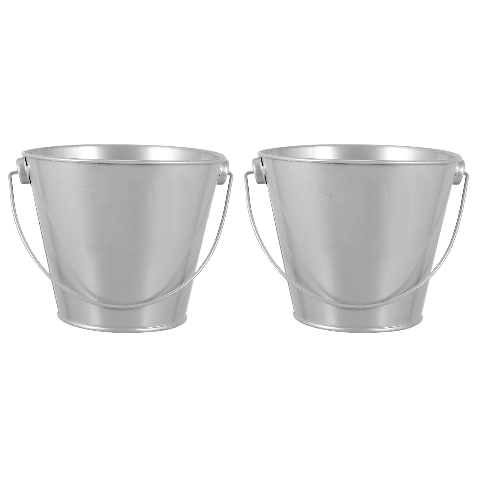 

2Pcs Snack Food Storage Buckets Ice Buckets French Fries Buckets (Grey)