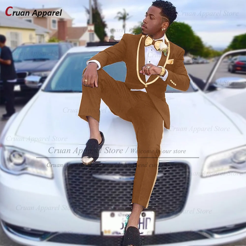 Костюм классический мужской формальный костюм блейзер и брюки приталенный