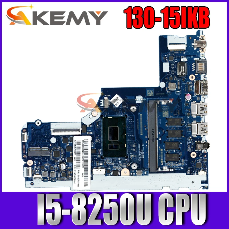 

LA-G202P For Lenovo ideaPad 130-15IKB Laptop motherboard DLID4/D5 LA-G202P With CPU I5-8250U SR3LA 4GB-RAM 100% Fully Tested