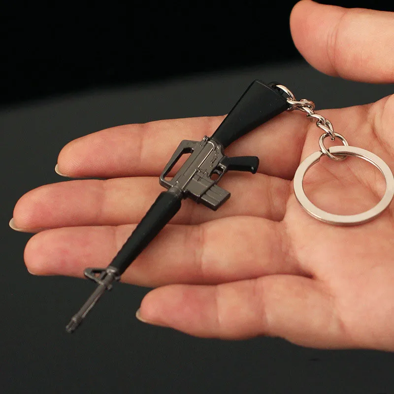 Мини-брелок для ключей модель оружия M16A1 9 см