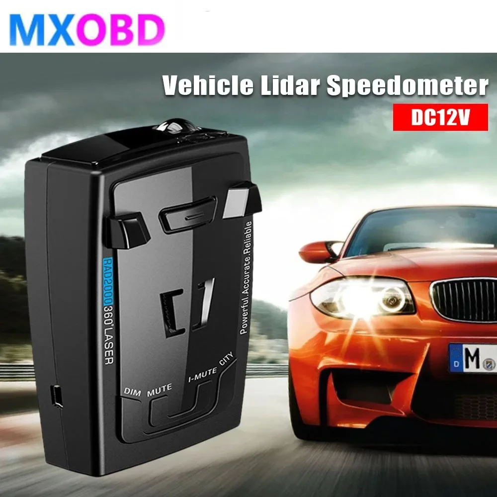 

RAD2000 Car Radar Detector 12V English Russian Laser Rador Detection Speed Alarm 2 Modes K X Ka Band Car Accessories