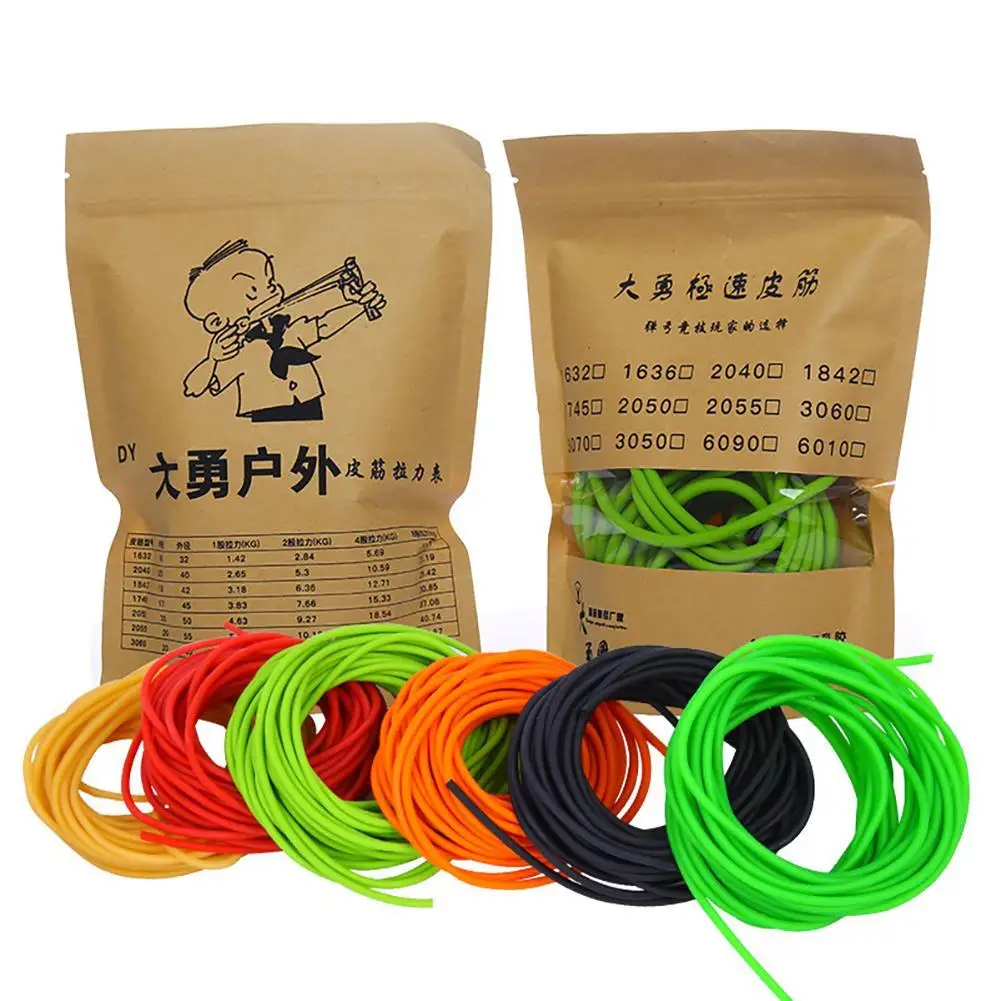 

10M Natural Latex Rubber Tube Elastica Bungee for Hunting Slingshot Catapult Elastic Fishing Lines dropshipping