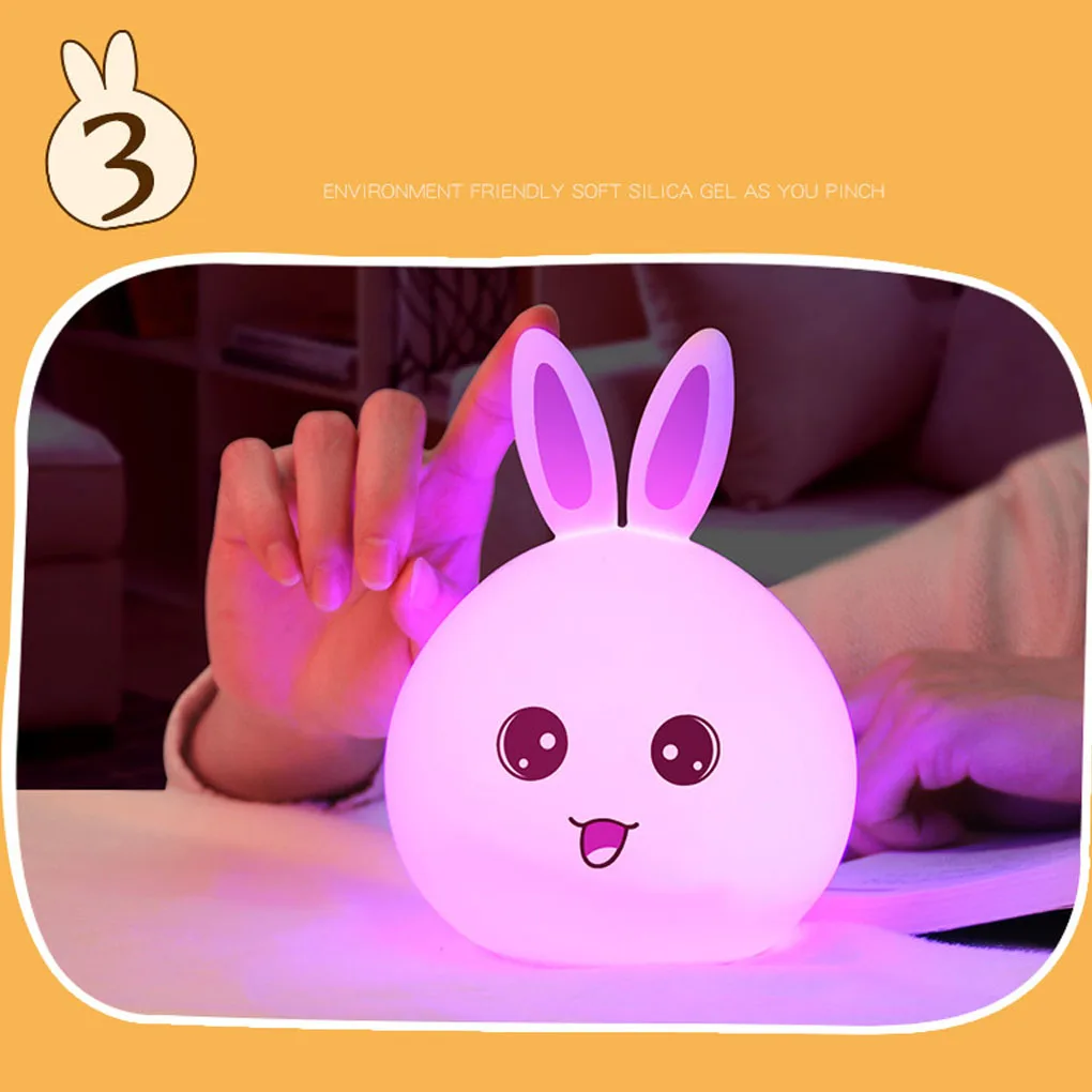 

Night LED USB Light Silicone Touch Sensor Lighting Sleepping Decoration