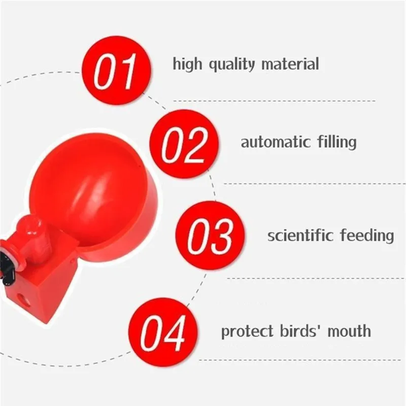 1/3 шт Автоматическая чаша для воды с птицами семейная ферма Курятник