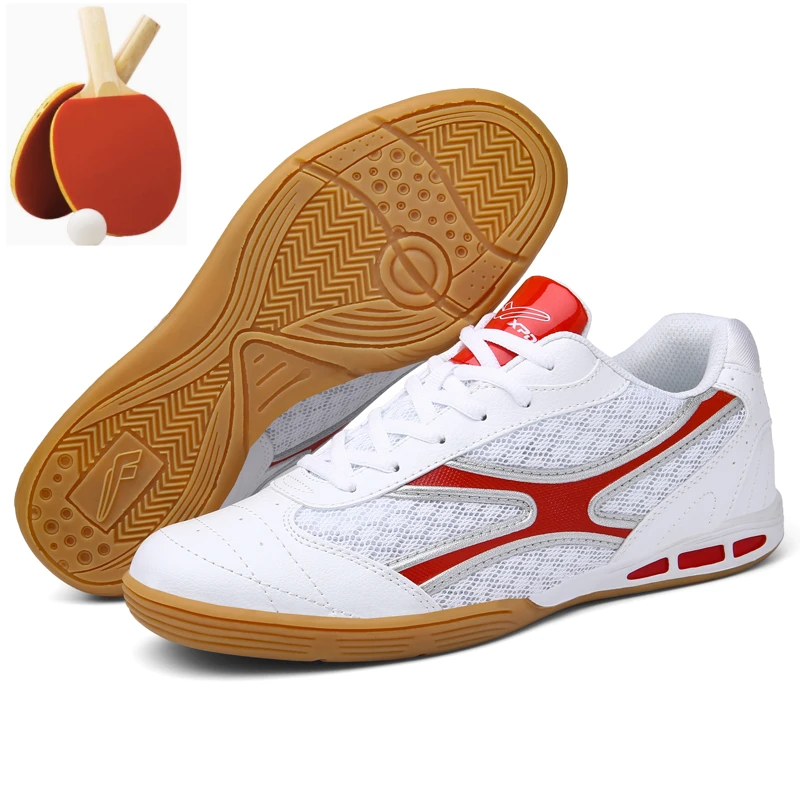 Professional Table Tennis Shoes Men's Summer Mesh Breathable Table Tennis Training Shoes Size 39-47 Non-slip Tennis Sneakers Men