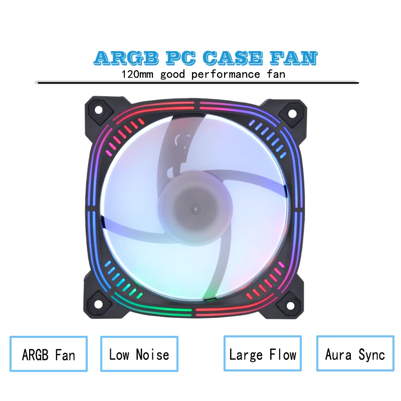 Вентиляторы ПК Ar12pro Вентилятор Компьютерный Корпус 120 мм Кулер 3pin5v Охлаждение 4pin