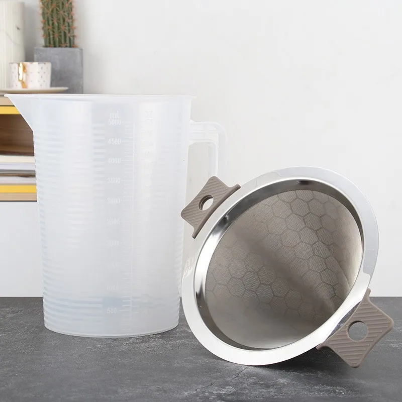 Фильтр для кофе ручной работы из нержавеющей стали Серебристый капельного типа