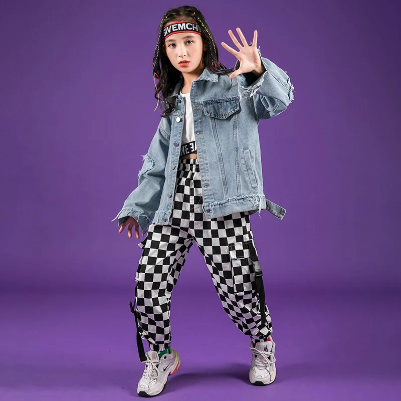 Детский костюм в стиле хип-хоп для мальчиков модная красивая одежда девочек