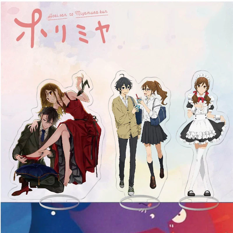 

Anime Hori San To Miyamura Kun Cartoon Action Figures Acrylic Stand Model Hori Kyoko Miyamura Izumi Cosplay Desk Decoration Toy
