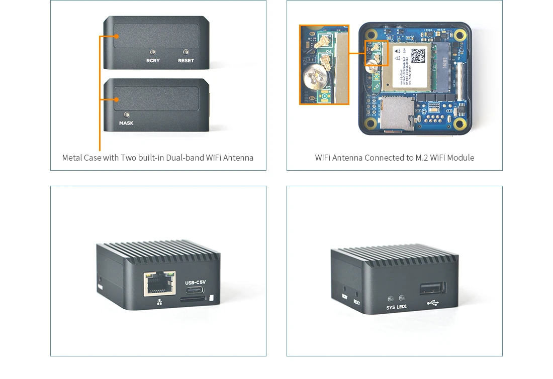 OpenPi Nano Zero2 Mini Combo2+32G LPDDR4 RAM RK3528A 4xARM Cortex-a53 До 2 0 ГГц поддержка расширения eMMC/WiFi Gigabit